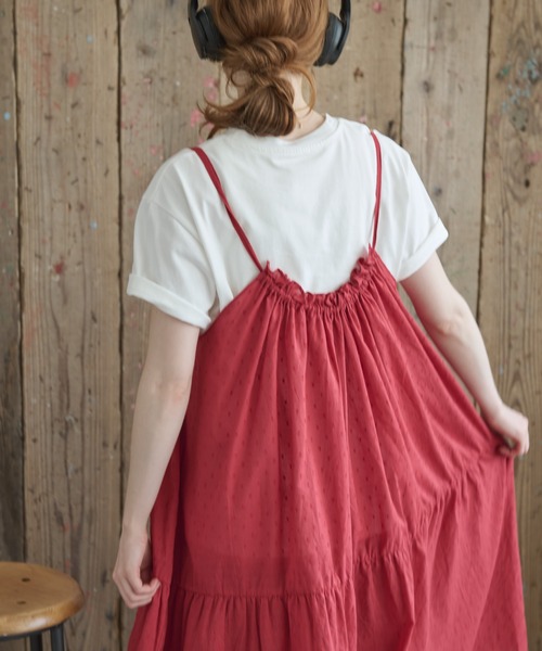 Crisp（クリスプ）の「ドビーティアードミニキャミワンピース（ワンピース・レディース・ホワイト/イエロー/チャコールグレー/レッド・FREE）」の22枚目の写真