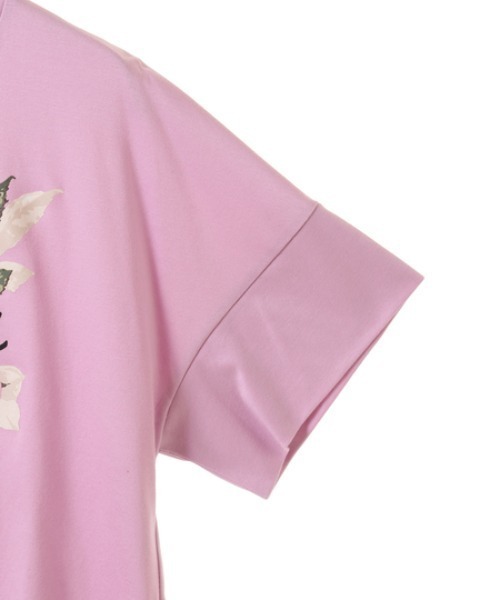 INGEBORG(インゲボルグ)の「プレンチピオニーワンポイントpt.カットソー(Tシャツ/カットソー・レディース・ピンク/パープル/ブラック/ダークパープル/オフホワイト/ローズ・MEDIUM)」の9枚目の写真