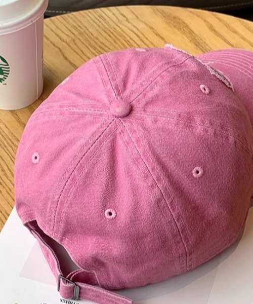 SHEPP（シープ）の「ハートロゴワッペン ビンテージ風キャップ（キャップ・レディース・ブラック/グレー/ピンク/ブラウン/カーキ・F）」の14枚目の写真