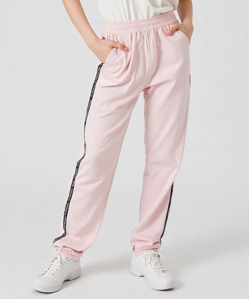 Kappa（カッパ）の「Kappa カッパ メッシュ ロングパンツ ロゴ入り テープパンツ 軽量 ドローコード付き 66cm丈 ボトムス（その他パンツ・レディース・アイボリー/ピンク/ネイビー/ブラック・M/LL/L）」の4枚目の写真