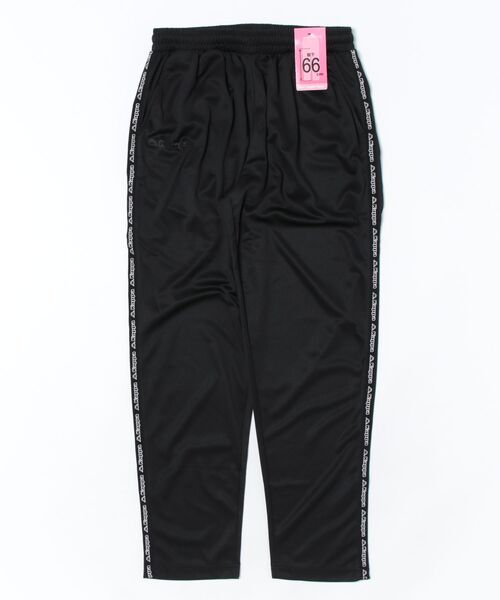 Kappa（カッパ）の「Kappa カッパ メッシュ ロングパンツ ロゴ入り テープパンツ 軽量 ドローコード付き 66cm丈 ボトムス（その他パンツ・レディース・アイボリー/ピンク/ネイビー/ブラック・M/LL/L）」の8枚目の写真