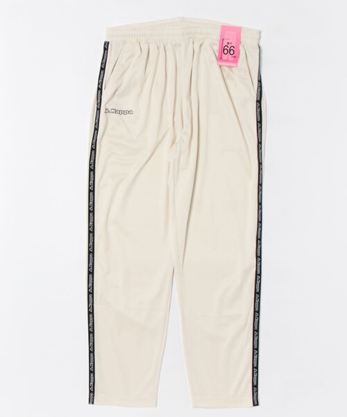 Kappa（カッパ）の「Kappa カッパ メッシュ ロングパンツ ロゴ入り テープパンツ 軽量 ドローコード付き 66cm丈 ボトムス（その他パンツ・レディース・アイボリー/ピンク/ネイビー/ブラック・M/LL/L）」の9枚目の写真