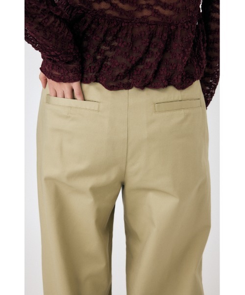 MOUSSY（マウジー）の「DROP WAIST チノパンツ（チノパンツ・レディース・ベージュ・1/2）」の2枚目の写真