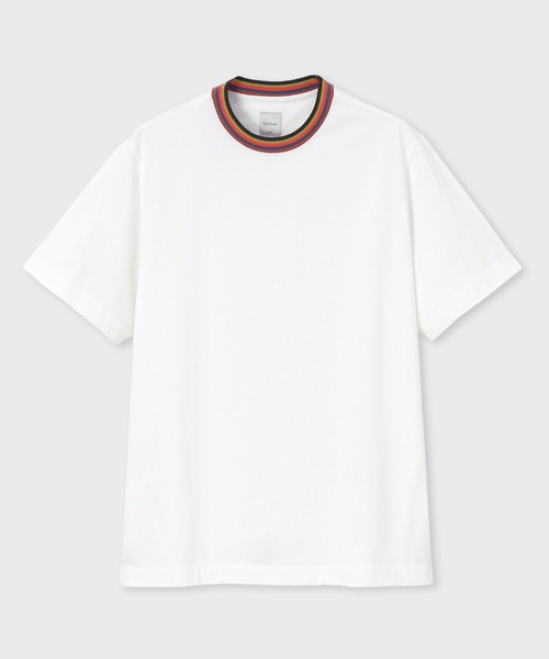 Paul Smith(ポールスミス)の「アーティストストライプリブ 半袖カットソー / 153550 697PS(Tシャツ/カットソー・メンズ・ライトブルー/ホワイト/ネイビー・SMALL/MEDIUM/LARGE/X-LARGE/XX-LARGE)」の2枚目の写真