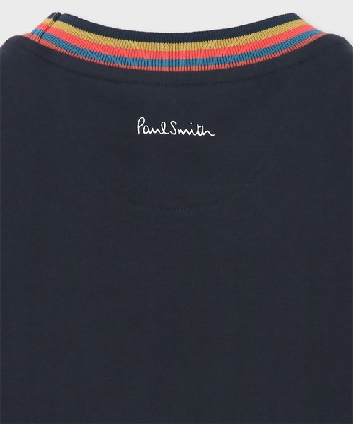 Paul Smith(ポールスミス)の「アーティストストライプリブ 半袖カットソー / 153550 697PS(Tシャツ/カットソー・メンズ・ライトブルー/ホワイト/ネイビー・SMALL/MEDIUM/LARGE/X-LARGE/XX-LARGE)」の4枚目の写真