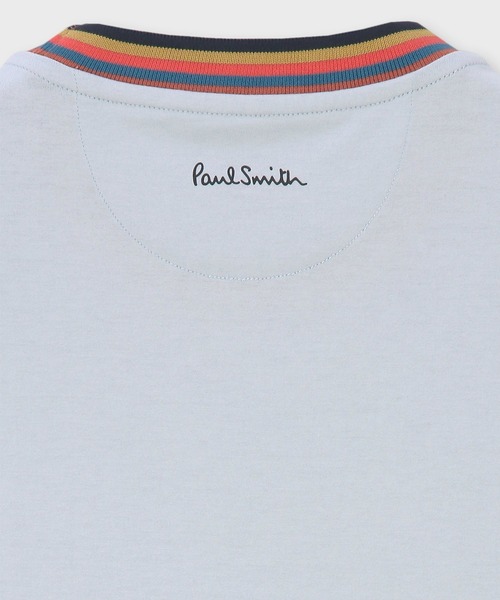 Paul Smith(ポールスミス)の「アーティストストライプリブ 半袖カットソー / 153550 697PS(Tシャツ/カットソー・メンズ・ライトブルー/ホワイト/ネイビー・SMALL/MEDIUM/LARGE/X-LARGE/XX-LARGE)」の8枚目の写真