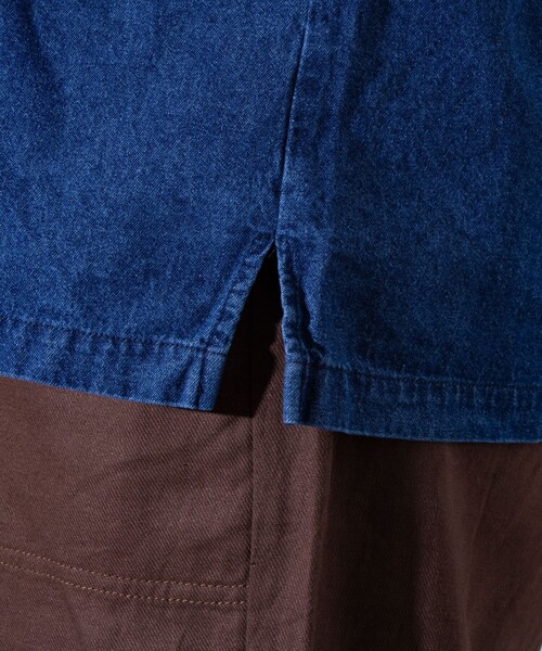 GLOSTER(グロスター)の「【GLOSTER/グロスター】6.5オンス デニム刺繍 ロングスリーブシャツ 長袖シャツ(シャツ/ブラウス・メンズ・インディゴブルー/オフホワイト/ブラック・M/L)」の13枚目の写真