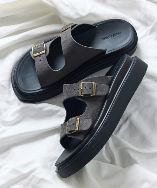 ◆完売前に◆【PRADA】スエード ストラップ スライドサンダル ベージュ スエード ストラップ スライドサンダル | PRADA