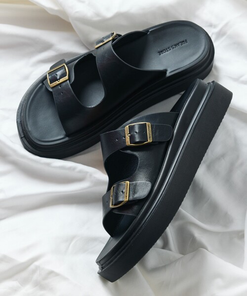 ⭐*︎様 黒いダブルストラップサンダル ダブルストラップ サンダル - ブラック | ZARA Japan / 日本