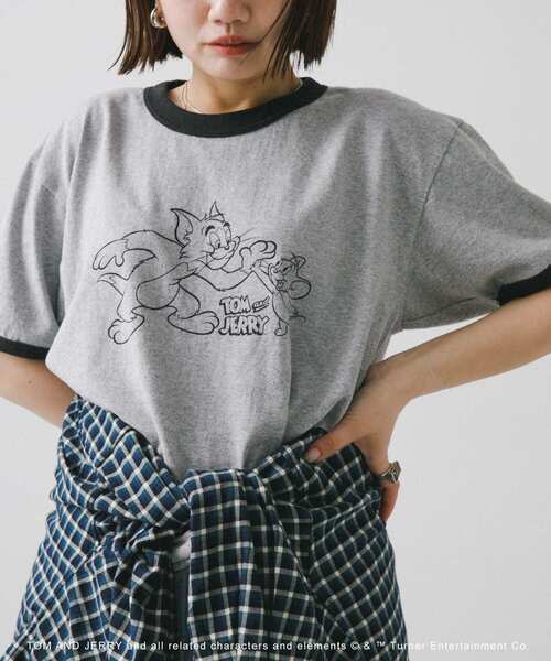 GOOD ROCK SPEED(グッドロックスピード)の「『別注』GOOD ROCK SPEED / TOM&JERRY / TEE 2(Tシャツ/カットソー・レディース・グレー・MEDIUM)」の9枚目の写真