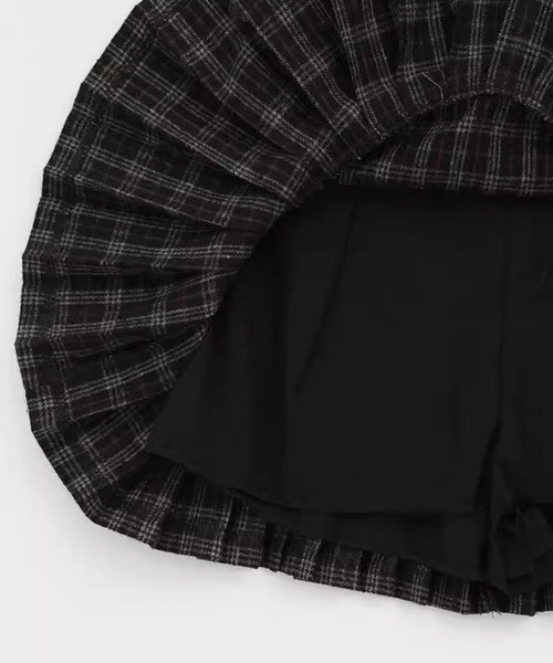 DAY CLOSET(デイ クローゼット)の「レディース 韓国風プレッピーロングリボンプリーツスカート(スカート・レディース・ブラック・M/S/XL/L)」の5枚目の写真