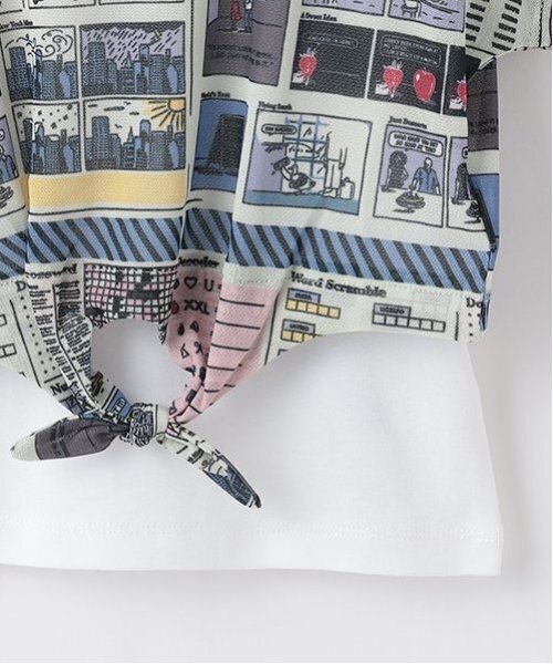 kate spade new york kids(ケイトスペードニューヨーク)の「トドラー ニュースペーパートップスセット(アンサンブル・キッズ・ライトグリーン・120cm/130cm/110cm)」の3枚目の写真