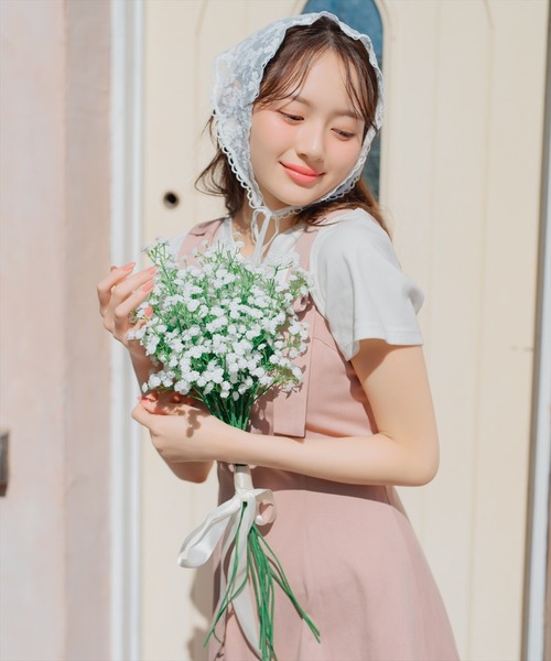 WILLSELECTION（ウィルセレクション）の「ショルダーリボン フレアワンピース Aライン キャミワンピース 【WILLSELECTION】（ワンピース・レディース・ブラック/ネイビー/ピンク・FREE）」の5枚目の写真