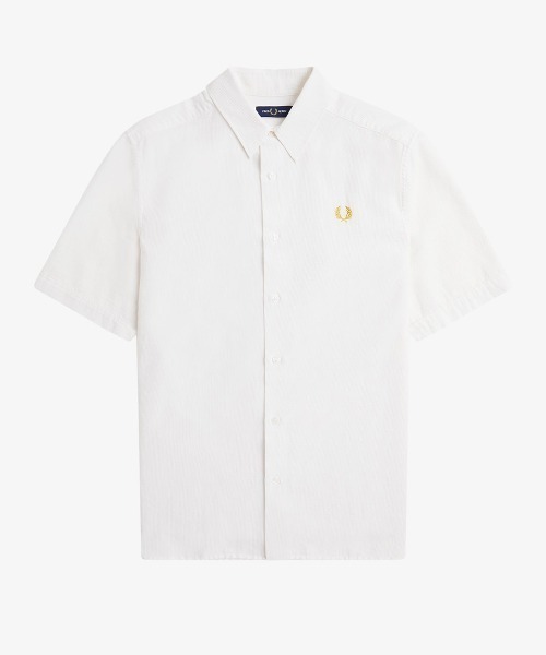 【新品未使用】フレッド ペリー クルーネックシアサッカーシャツ FRED PERRYフレッド ペリー クルーネックシアサッカーシャツ