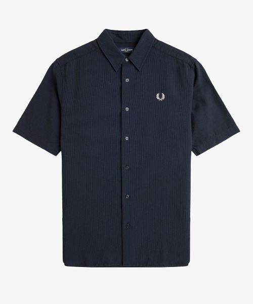 FRED PERRY Seersucker Shirt／シアサッカーシャツ Textured Seersucker Shirt／テクスチャーシアサッカーシャツ