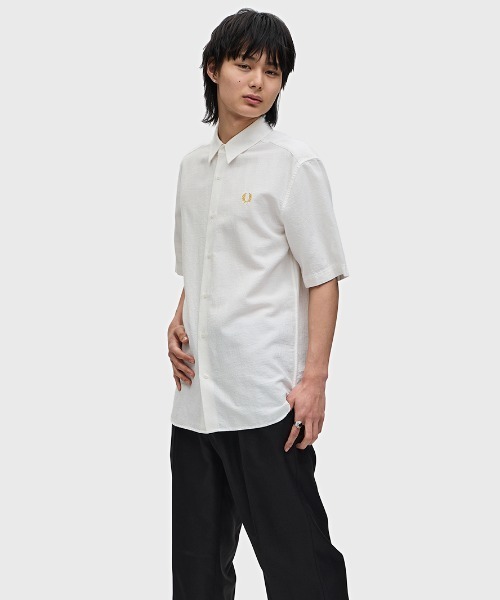 Textured Seersucker Shirt／テクスチャーシアサッカーシャツ