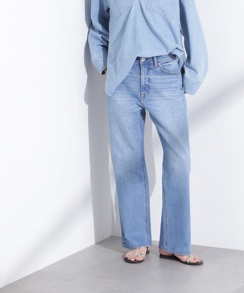 NANO universe(ナノユニバース)の「「MC」”TIMELESS WARDROBE”ストレートフィットデニム(デニムパンツ・レディース・ブルー/ライトブルー・S/M)」の7枚目の写真