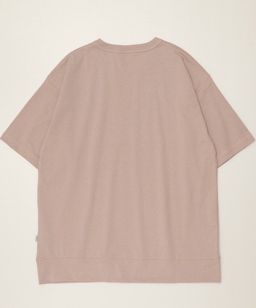 DISCUS ATHLETIC（ディスカス　アスレチック）の「【DISCUS ATHLETIC/ディスカス アスレチック】USA COTTON BLEND/コットンブレンド 無地/ワンポイント 半袖Tスウェット（Tシャツ/カットソー・レディース・オフホワイト/オートミール/ネイビー/ブラック/グレイッシュベージュ/ピンクベージュ・M/L/XL）」の17枚目の写真