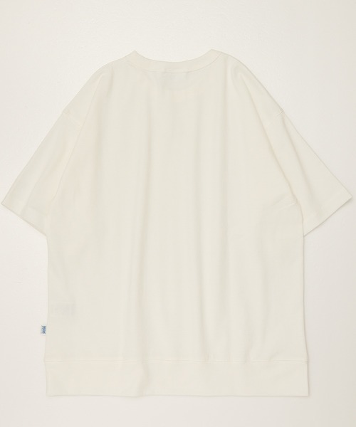 DISCUS ATHLETIC（ディスカス　アスレチック）の「【DISCUS ATHLETIC/ディスカス アスレチック】USA COTTON BLEND/コットンブレンド 無地/ワンポイント 半袖Tスウェット（Tシャツ/カットソー・レディース・オフホワイト/オートミール/ネイビー/ブラック/グレイッシュベージュ/ピンクベージュ・M/L/XL）」の7枚目の写真