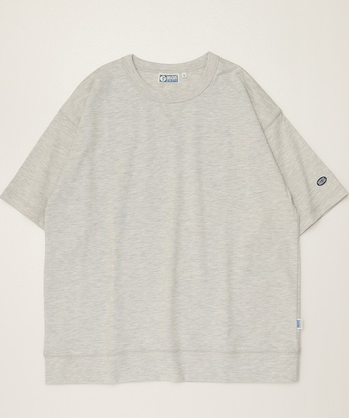 DISCUS ATHLETIC（ディスカス　アスレチック）の「【DISCUS ATHLETIC/ディスカス アスレチック】USA COTTON BLEND/コットンブレンド 無地/ワンポイント 半袖Tスウェット（Tシャツ/カットソー・レディース・オフホワイト/オートミール/ネイビー/ブラック/グレイッシュベージュ/ピンクベージュ・M/L/XL）」の10枚目の写真