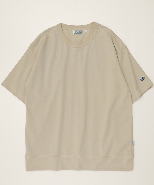 DISCUS ATHLETIC（ディスカス　アスレチック）の「【DISCUS ATHLETIC/ディスカス アスレチック】USA COTTON BLEND/コットンブレンド 無地/ワンポイント 半袖Tスウェット（Tシャツ/カットソー・レディース・オフホワイト/オートミール/ネイビー/ブラック/グレイッシュベージュ/ピンクベージュ・M/L/XL）」の12枚目の写真