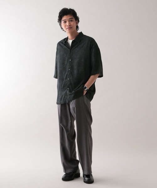 RAGEBLUE(レイジブルー)の「レーヨン総柄シャツ(シャツ/ブラウス・メンズ・ホワイト系その他2/ブラック系その他/グレー系その他/ホワイト系その他3・SMALL/MEDIUM/LARGE)」の12枚目の写真