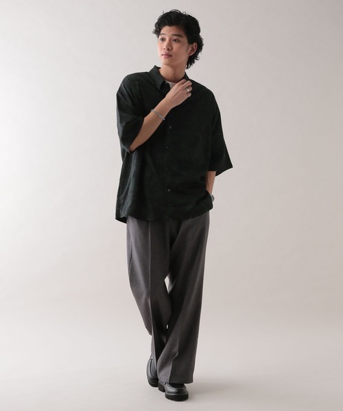 RAGEBLUE(レイジブルー)の「レーヨン総柄シャツ(シャツ/ブラウス・メンズ・ホワイト系その他2/ブラック系その他/グレー系その他/ホワイト系その他3・SMALL/MEDIUM/LARGE)」の13枚目の写真