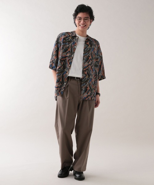 RAGEBLUE(レイジブルー)の「レーヨン総柄シャツ(シャツ/ブラウス・メンズ・ホワイト系その他2/ブラック系その他/グレー系その他/ホワイト系その他3・SMALL/MEDIUM/LARGE)」の18枚目の写真