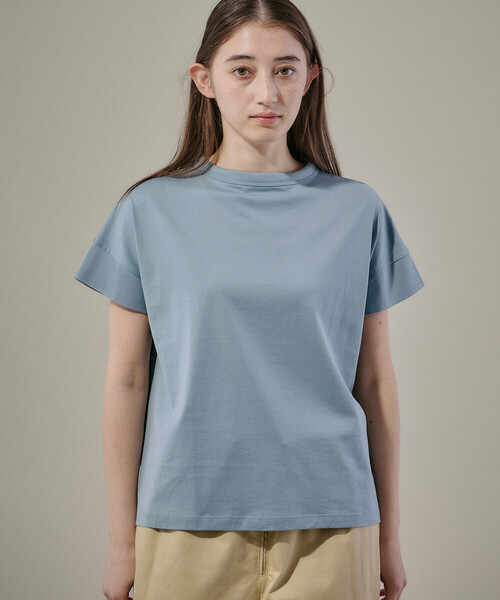 handvaerk | 60/2 ボトルネックTシャツ WOMEN（Tシャツ