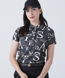 【St ANDREWS】コンセプト柄ジャガード半袖シャツ (WOMENS)