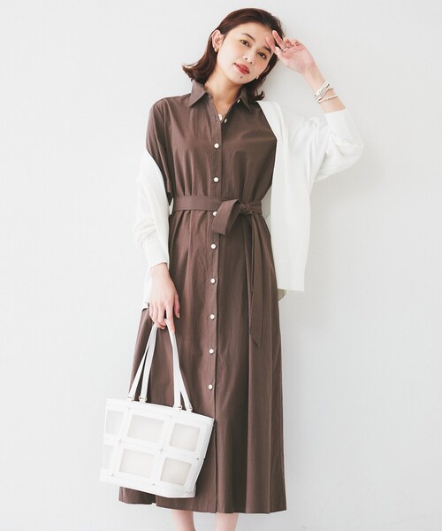 新品タグ付き✨【ラルフローレン】コットン100%ロングシャツワンピース ベージュ ラルフローレン シャツワンピース 大きいサイズ ロング 長袖