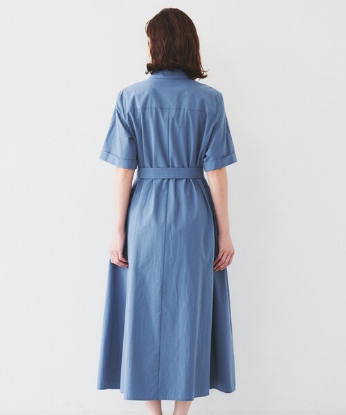 UNTITLED ロングワンピース 綿100% コットン UNTITLED ワンピース 「コットン100／前開き／夏ワンピ」ロング