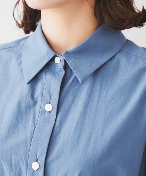 UNTITLED（アンタイトル）の「【コットン100／前開き／夏ワンピ】ロングシャツワンピース（ワンピース・レディース・チャコールグレー/ブルー/ブラウン系その他/チャコール/ブラウン系その他5・00/01/02/03/04/44/48）」の21枚目の写真