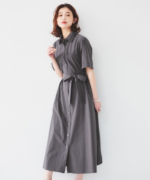 セール】【コットン100／前開き／夏ワンピ】ロングシャツ