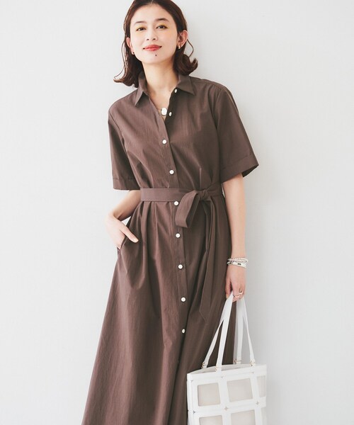 セール】【コットン100／前開き／夏ワンピ】ロングシャツ