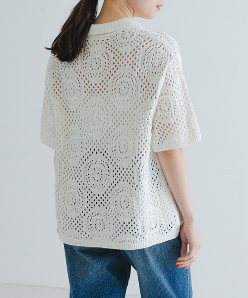 Levi's（リーバイス）の「Levi’s　SWEATER CAMP SHIRTS（ニット/セーター・レディース・アイボリー・SMALL）」の2枚目の写真