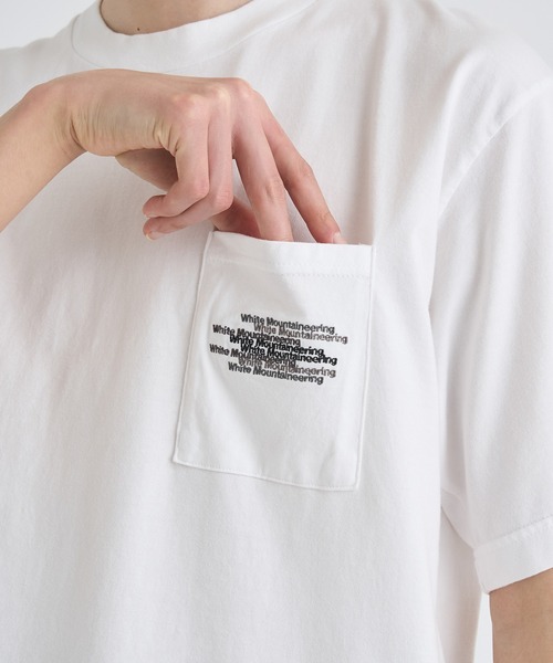 WHITE MOUNTAINEERING(ホワイトマウンテニアリング)の「【White Mountaineering / ホワイトマウンテニアリング】MULTILOGO POCKET T-SHIRT(Tシャツ/カットソー・メンズ・ホワイト/ブラック・0/1/2/3)」の6枚目の写真