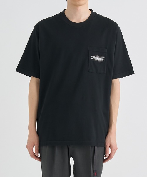 WHITE MOUNTAINEERING(ホワイトマウンテニアリング)の「【White Mountaineering / ホワイトマウンテニアリング】MULTILOGO POCKET T-SHIRT(Tシャツ/カットソー・メンズ・ホワイト/ブラック・0/1/2/3)」の3枚目の写真