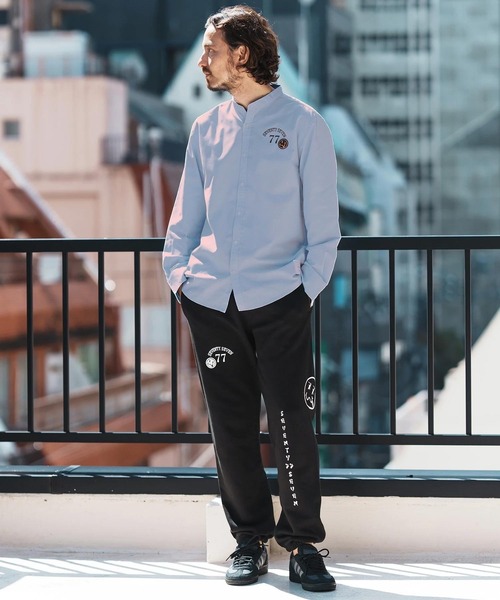 seventy seven(セブンティセブン)の「ms6058-ox band collar L-S shirts (25S) バンドカラーシャツ(シャツ/ブラウス・メンズ・ホワイト/グレー/ブルー・S/M/L/XL)」の12枚目の写真