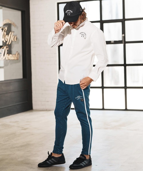 seventy seven(セブンティセブン)の「ms6058-ox band collar L-S shirts (25S) バンドカラーシャツ(シャツ/ブラウス・メンズ・ホワイト/グレー/ブルー・S/M/L/XL)」の19枚目の写真