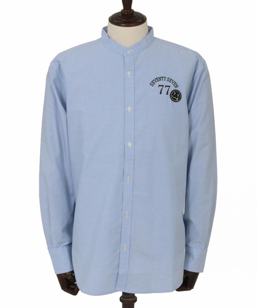 seventy seven(セブンティセブン)の「ms6058-ox band collar L-S shirts (25S) バンドカラーシャツ(シャツ/ブラウス・メンズ・ホワイト/グレー/ブルー・S/M/L/XL)」の21枚目の写真