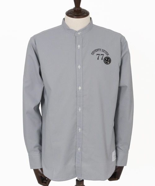 seventy seven(セブンティセブン)の「ms6058-ox band collar L-S shirts (25S) バンドカラーシャツ(シャツ/ブラウス・メンズ・ホワイト/グレー/ブルー・S/M/L/XL)」の22枚目の写真
