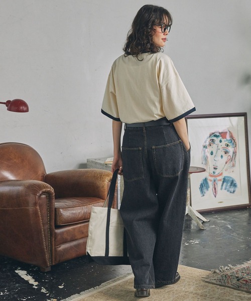 ベリーリーページ3点 新作】リーフ柄ニットプルオーバー コットン100 4色展開の商品