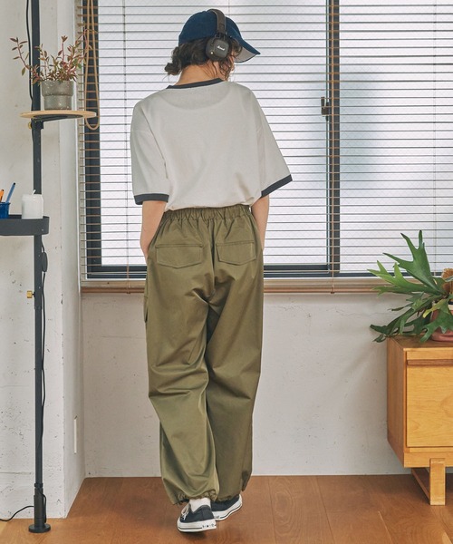 MONO-MART LADY'S(モノマートレディース)の「ナンバリング刺繍 ヘンリーネックTシャツ(Tシャツ/カットソー・レディース・アイボリー/オフホワイト・FREE)」の14枚目の写真