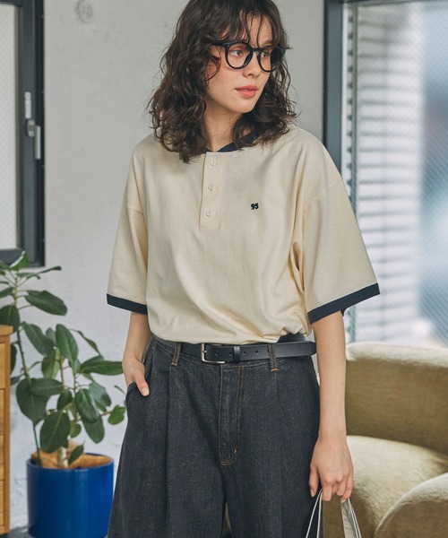 A.F ARTEFACT 21AW バックナンバリング刺繍クルーネックニット A.F ARTEFACT 21AW バックナンバリング刺繍クルーネックニット