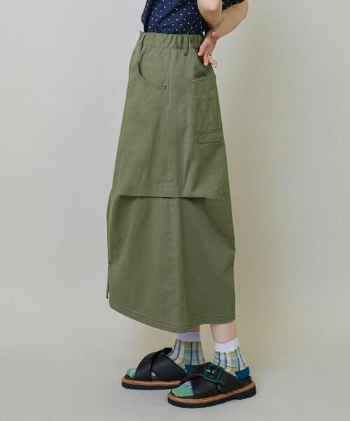 FRAPBOIS（フラボア）の「カーブカラー スカート（スカート・レディース・オフホワイト/カーキ・0/1）」の12枚目の写真