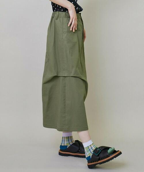 FRAPBOIS（フラボア）の「カーブカラー スカート（スカート・レディース・オフホワイト/カーキ・0/1）」の14枚目の写真