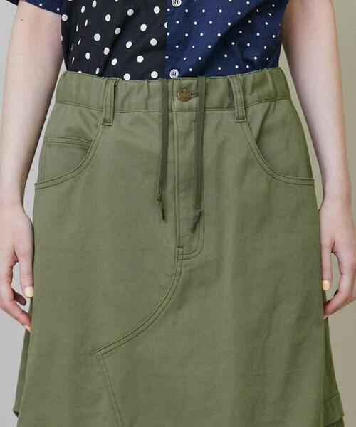 FRAPBOIS（フラボア）の「カーブカラー スカート（スカート・レディース・オフホワイト/カーキ・0/1）」の16枚目の写真