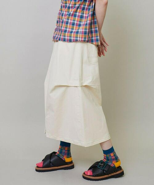 FRAPBOIS（フラボア）の「カーブカラー スカート（スカート・レディース・オフホワイト/カーキ・0/1）」の5枚目の写真
