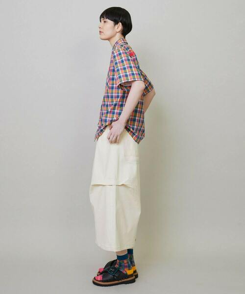 FRAPBOIS（フラボア）の「カーブカラー スカート（スカート・レディース・オフホワイト/カーキ・0/1）」の9枚目の写真